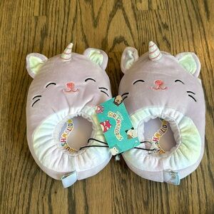 Squishmallow Slippers - Girls Size 11-12 - Caticorn - New With Tags